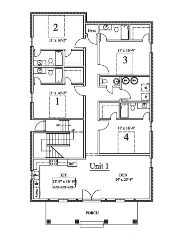 4 bedroom layout